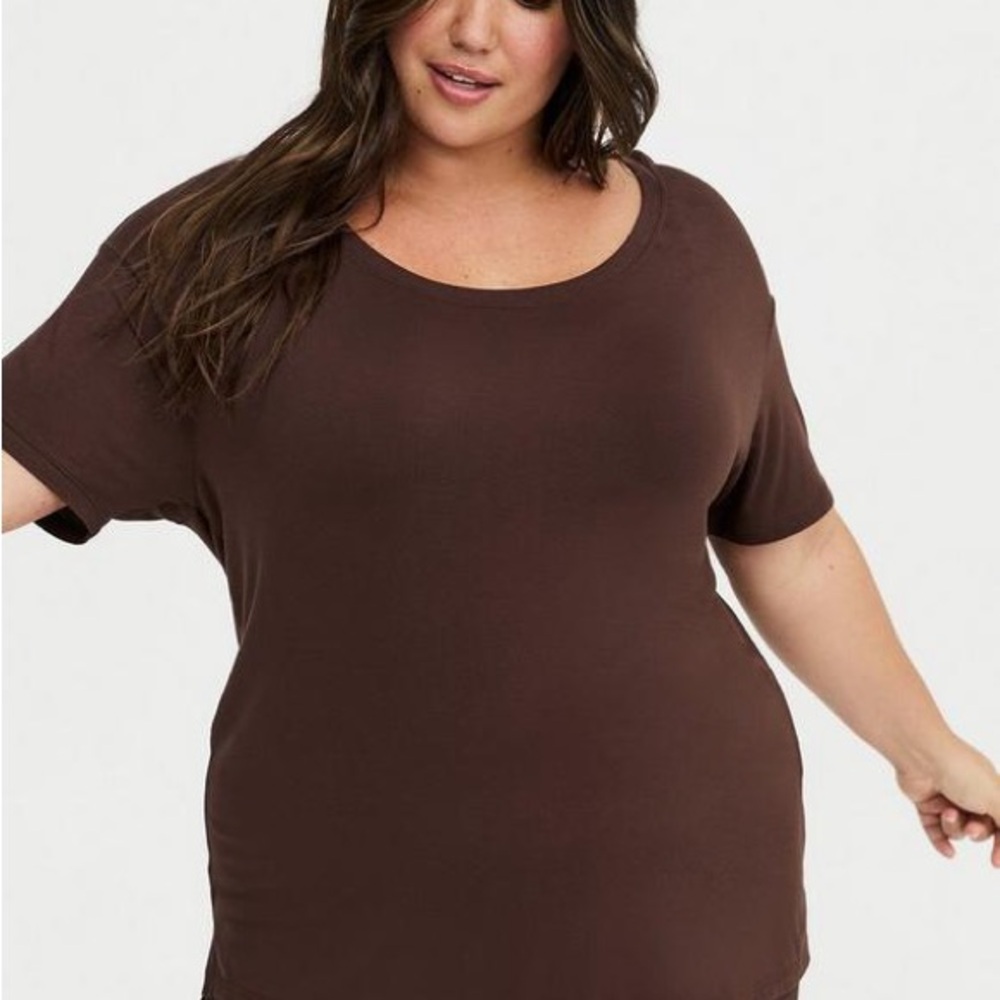 TRU torrid Tencel Jersey Active Tunic Tee